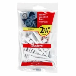 Masters White Wooden Tees 70mm