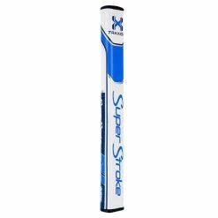 SuperStroke Traxion Flatso 2.0 Golf Putter Grip -Deals Golf Headcovers Store ss flatso 1 white light blue dark blue 1