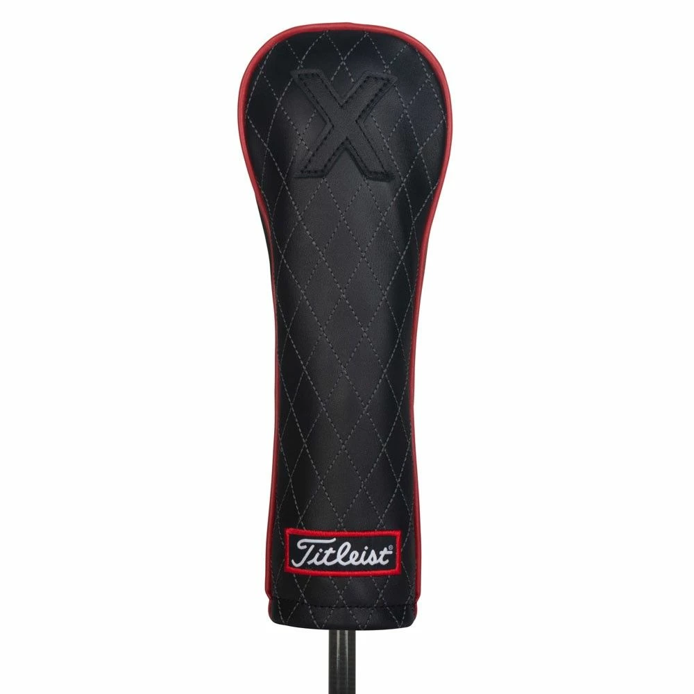 Titleist Jet Black Leather Golf Hybrid Headcover 1 Titleist Jet Black Leather Golf Hybrid Headcover